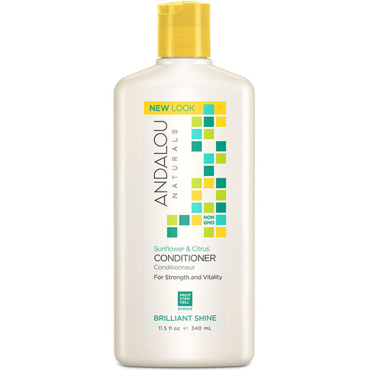 Sunflower & Citrus Brilliant Shine Conditioner, 11.5 oz, Andalou Naturals