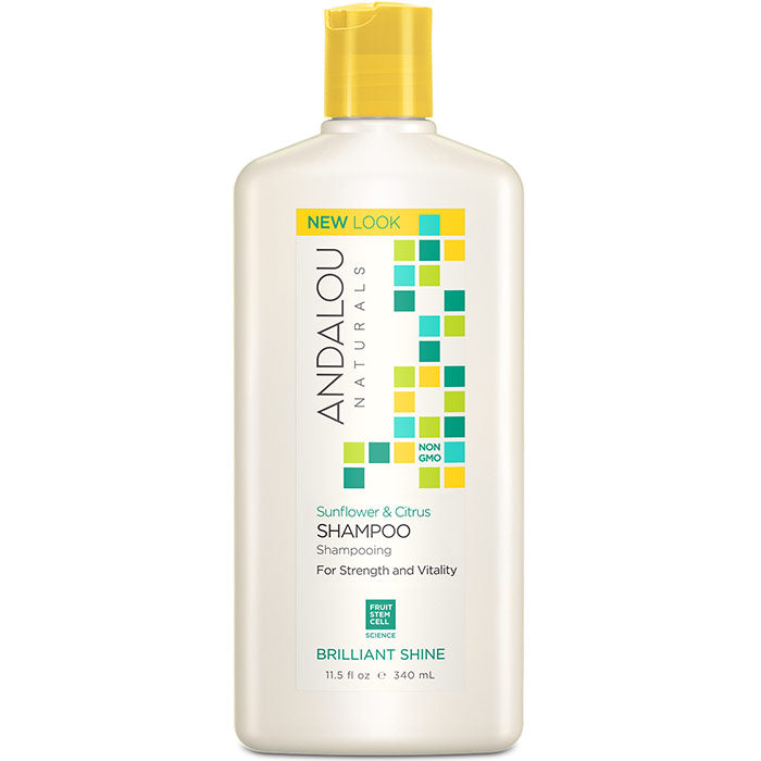 Sunflower & Citrus Brilliant Shine Shampoo, 11.5 oz, Andalou Naturals