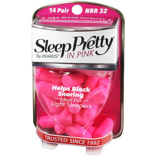 Hearos Sleep Pretty In Pink Women's Ear Plugs, 14 Pair