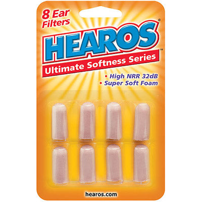 Hearos Ear Plugs Ultimate Softness Series, Super Soft Ear Filters, 4 Pair