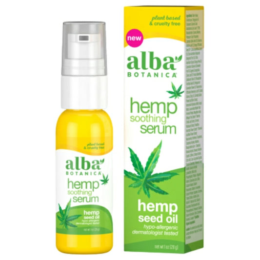 Hemp Soothing Serum, 1 oz, Alba Botanica