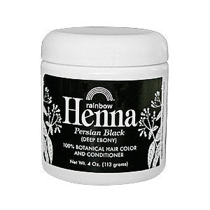 Henna, Persian Black, Hair Color and Conditioner, 4 oz, Rainbow Research