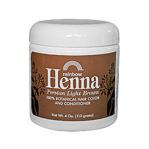 Henna, Persian Light Brown, Hair Color and Conditioner, 4 oz, Rainbow Research