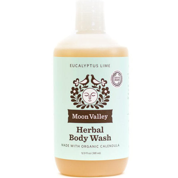 Herbal Body Wash, Eucalyptus Lime, 12.9 oz, Moon Valley Organics