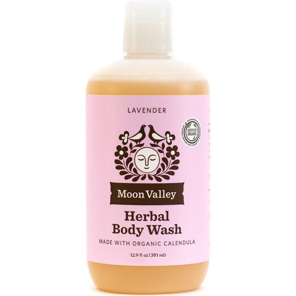 Herbal Body Wash, Lavender, 12.9 oz, Moon Valley Organics