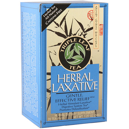 Herbal Laxative Tea, 20 Tea Bags, Triple Leaf Tea