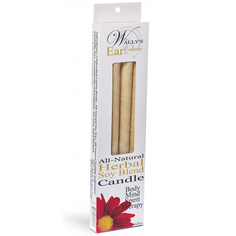 Herbal Soy Blend Hollow Ear Candles, 4 pk, Wally's Natural Products