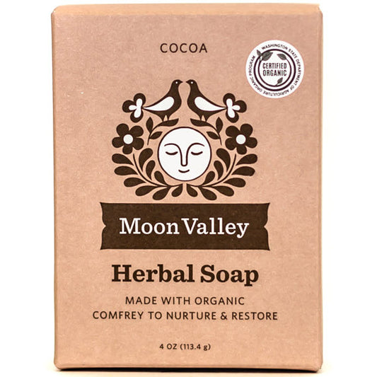 Herbal Soap, Cocoa, 4 oz, Moon Valley Organics