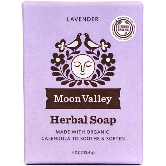 Herbal Soap, Lavender, 4 oz, Moon Valley Organics