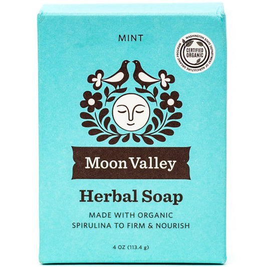 Herbal Soap, Mint, 4 oz, Moon Valley Organics