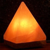 Himalayan Salt Crystal Pyramid Lamp, 1 ct, Aloha Bay