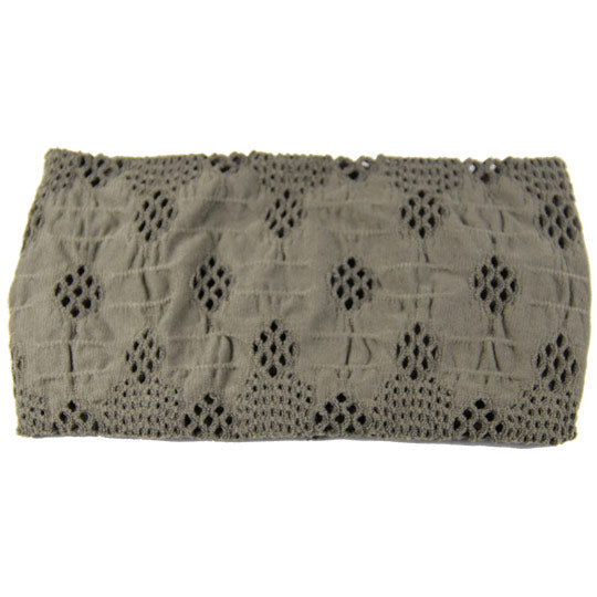 Honeycomb Stretch Headband - Khaki, 1 ct, DiPrima Beauty