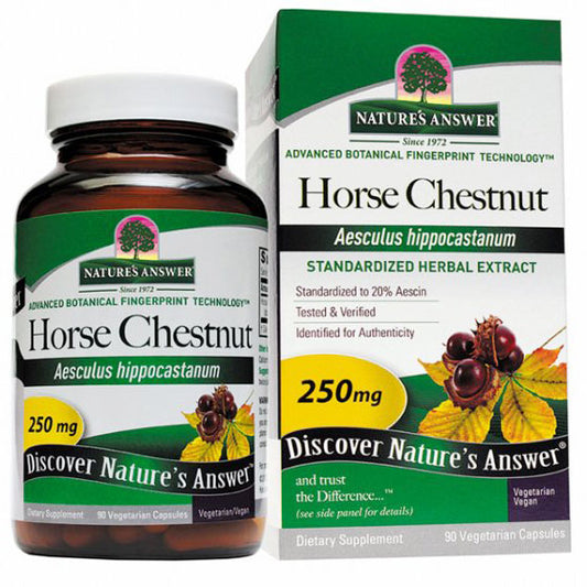 Horse Chestnut Extract Standardized, 90 Vegetarian Capsules, Nature's Answer