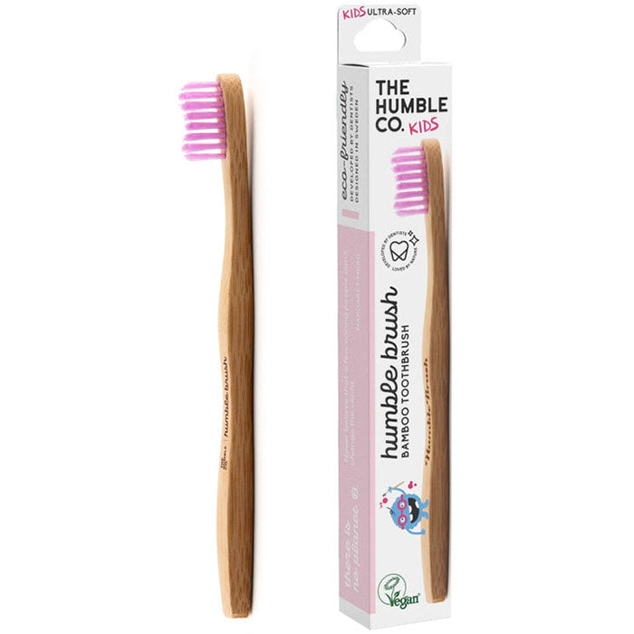 Humble Brush Kids Toothbrush - Purple, Ultra-Soft Bristles, 1 ct, The Humble Co.