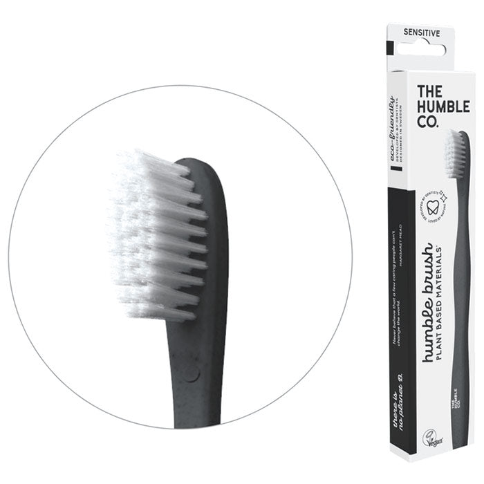 Humble Brush Plant Based Toothbrush - Sensitive - White, 1 ct, The Humble Co.