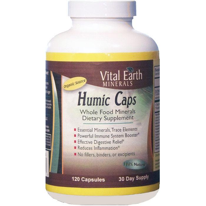 Humic Caps, Whole Food Minerals, 120 Capsules, Vital Earth Minerals