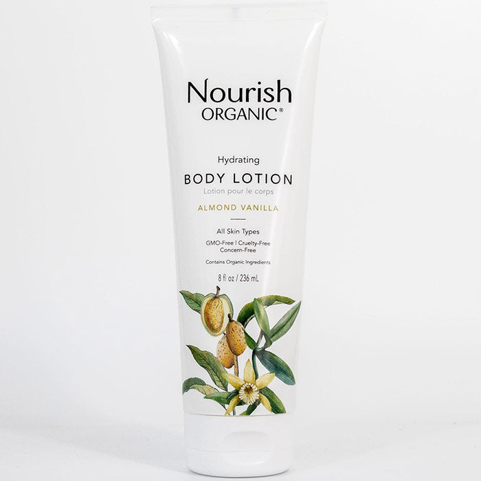 Hydrating Body Lotion - Almond Vanilla, 8 oz, Nourish Organic