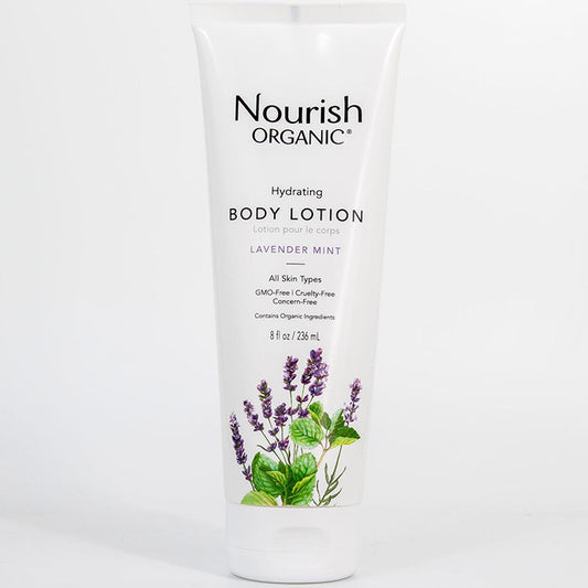 Hydrating Body Lotion - Lavender Mint, 8 oz, Nourish Organic