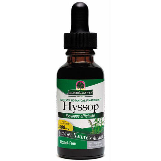 Hyssop Herb Alcohol Free Extract Liquid 1 oz from Nature's Answer