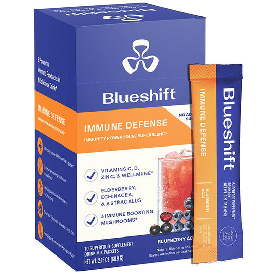 Immune Defense Drink Mix, Blueberry Acai, 10 Stick Packs, Blueshift Nutrition