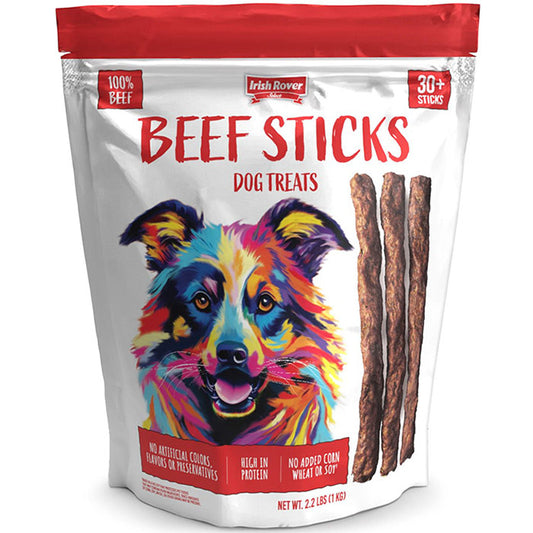 Irish Rover Beef Stick Dog Treats, 2.2 lb (35 oz)