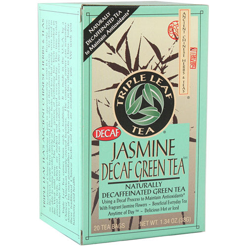 Jasmine Decaf Green Tea, 20 Tea Bags, Triple Leaf Tea