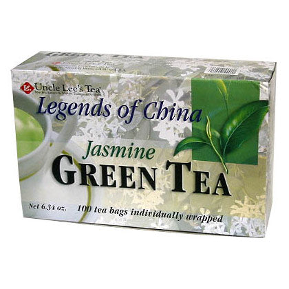 Legends of China, Jasmine Green Tea, 100 Tea Bags, Uncle Lee's Tea