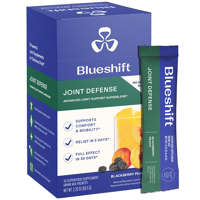 Joint Defense Drink Mix, Blackberry Peach, 10 Stick Packs, Blueshift Nutrition