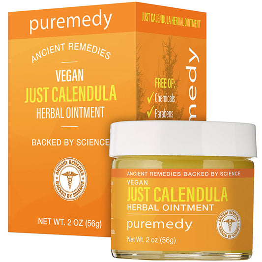 Just Calendula Herbal Ointment, Value Size, 2 oz, Puremedy