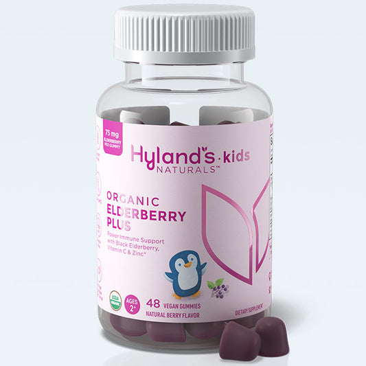 Kids Organic Elderberry Plus Gummies, 48 Vegan Gummies, Hyland's