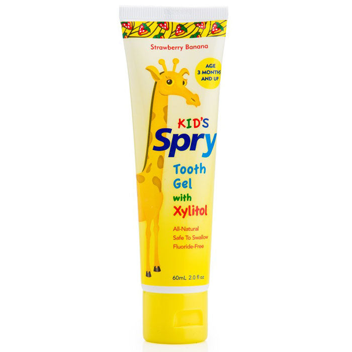 Kid's Spry Xylitol Tooth Gel - Strawberry Banana, 2 oz, Xlear (Xclear)