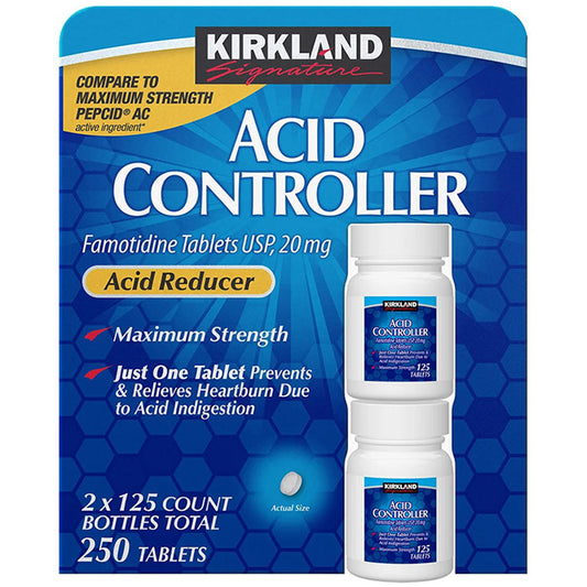 Kirkland Signature Acid Controller, Famotidine 20 mg, 250 Tablets