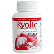 Kyolic Aged Garlic Extract Formula 101, A.G.E with Brewers Yeast, 100 caps, Wakunaga Kyolic