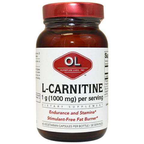 L-Carnitine 500 mg, 60 Capsules, Olympian Labs