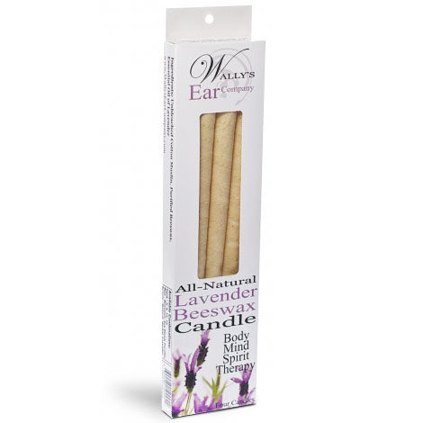 Lavender Beeswax Hollow Ear Candles, 4 pk, Wally's Natural Products