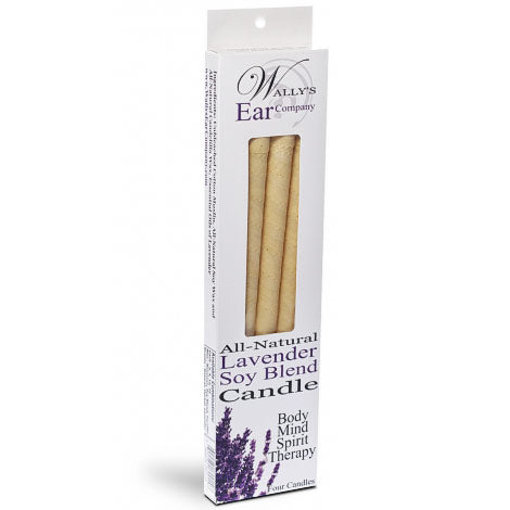 Lavender Soy Blend Hollow Ear Candles, 4 pk, Wally's Natural Products