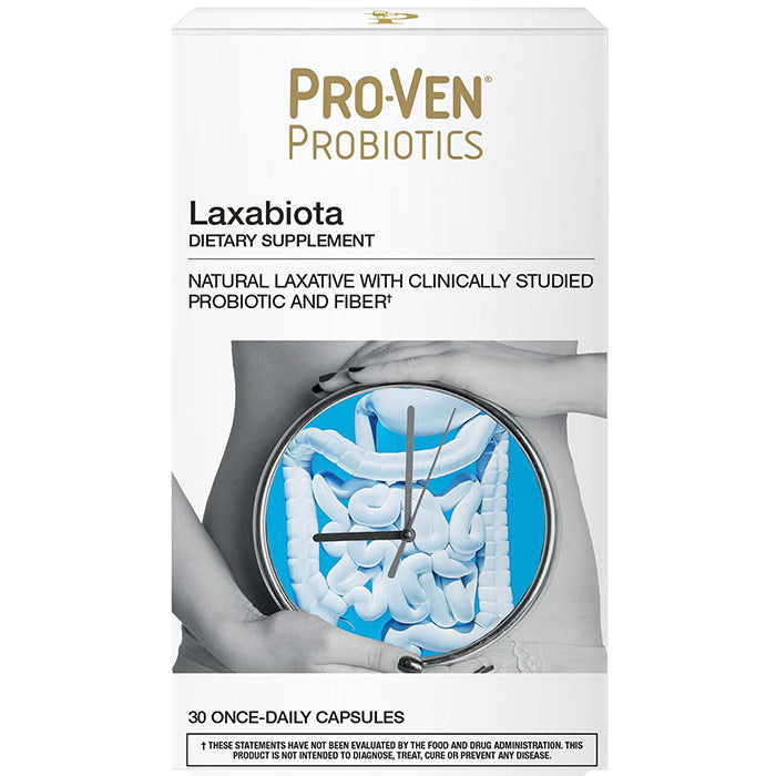 Laxabiota, Natural Laxative with Clinically Studied Probiotic & Fiber, 30 Capsules, Pro-Ven Probiotics