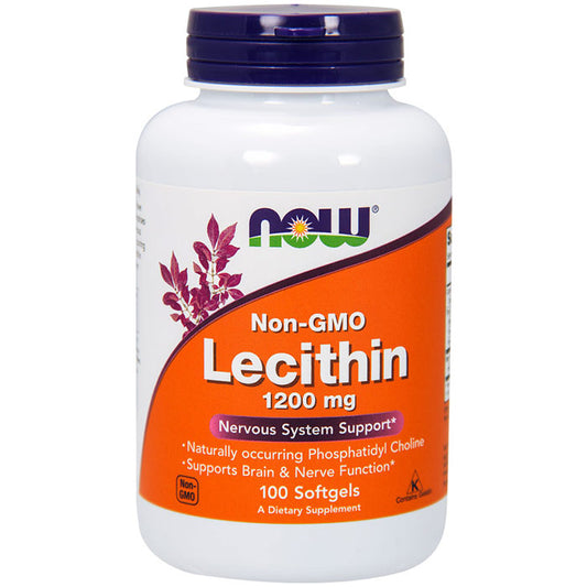 Lecithin 1200 mg, 100 Softgels, NOW Foods