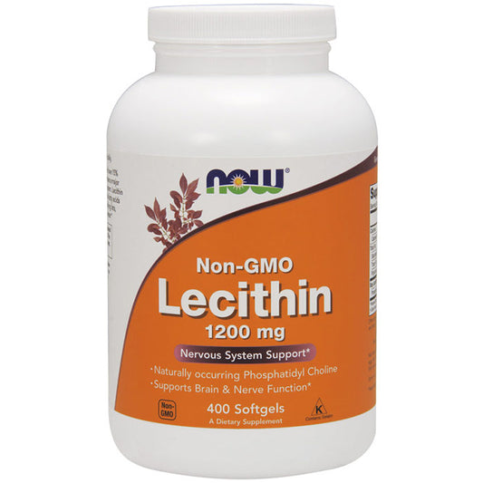 Lecithin 1200 mg, 400 Softgels, NOW Foods