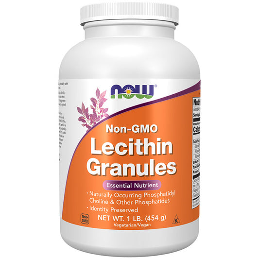 Lecithin Granules Non-GMO, 1 lb (454 g), NOW Foods