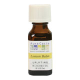 Lemon Balm Essential Oil Blended with Jojoba Oil, 0.5 oz, Aura Cacia