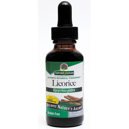 Licorice Extract Liquid Alcohol-Free, 1 oz, Nature's Answer