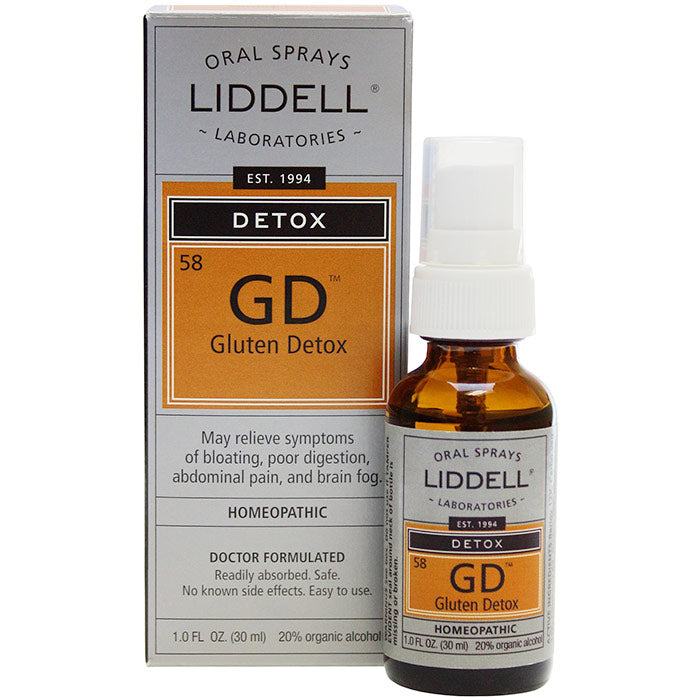 Liddell Gluten Detox Homeopathic Oral Spray, 1 oz