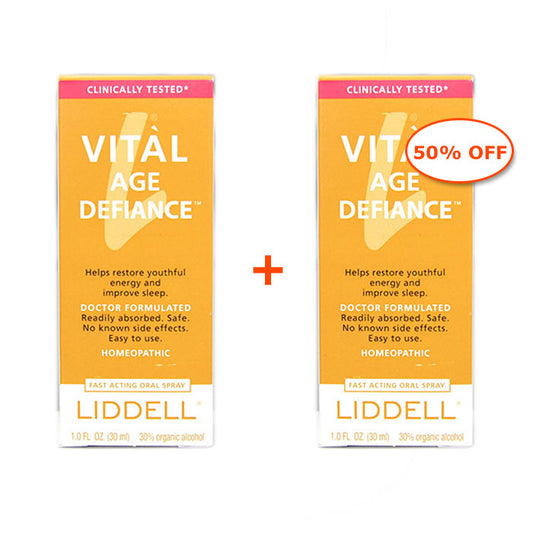 Buy 1 Get 1 50% Off! Liddell Vital Age Defiance, 1 oz x 2 Bottles