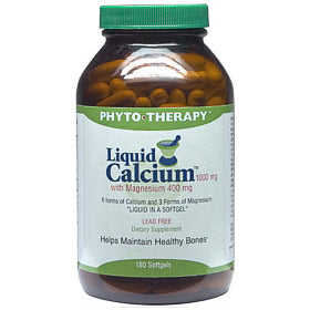 Liquid Calcium 1000 mg with Magnesium 400 mg, 90 Softgels, Phyto-Therapy (Phyto Therapy)