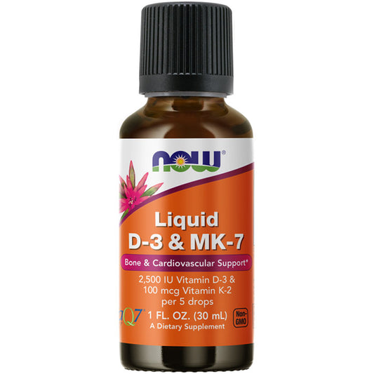 Liquid D-3 & MK-7, 1 oz, NOW Foods