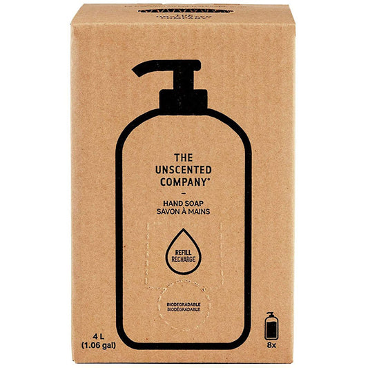 Liquid Hand Soap Home Refill Box, 135.2 oz (4 L), The Unscented Company