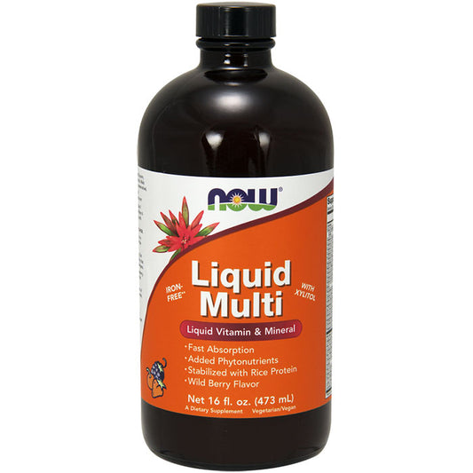 Liquid Multi - Wild Berry, Vegetarian Non-GE, 16 oz, NOW Foods