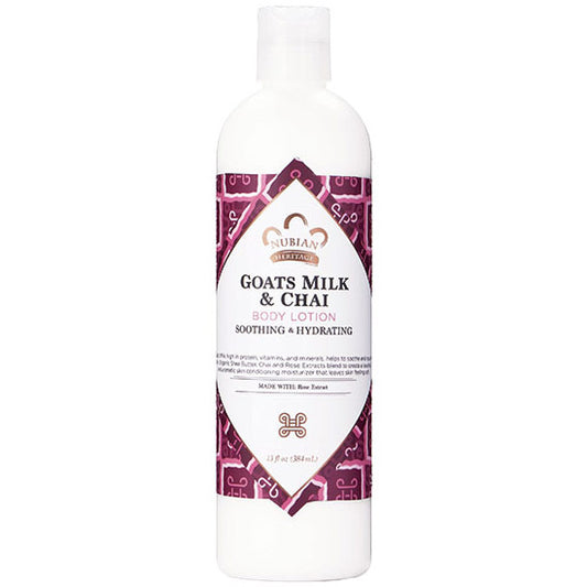 Goat's Milk & Chai Body Lotion, 13 oz, Nubian Heritage