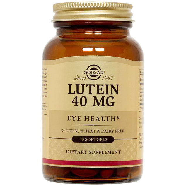 Lutein 40 mg, 30 Softgels, Solgar